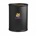 Collegiate Logo Oval Metal Fire Retardant 13 Qt. Wastebasket - Louisiana State